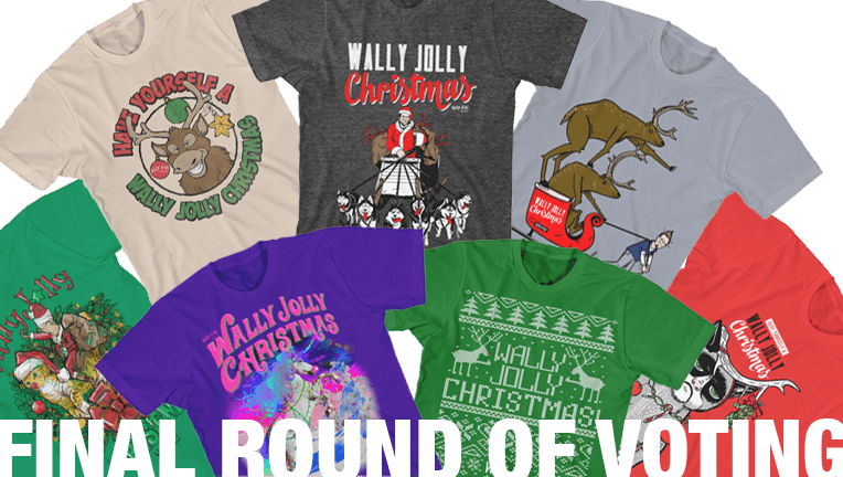 Vote now and win a Wally Jolly Christmas T-Shirt