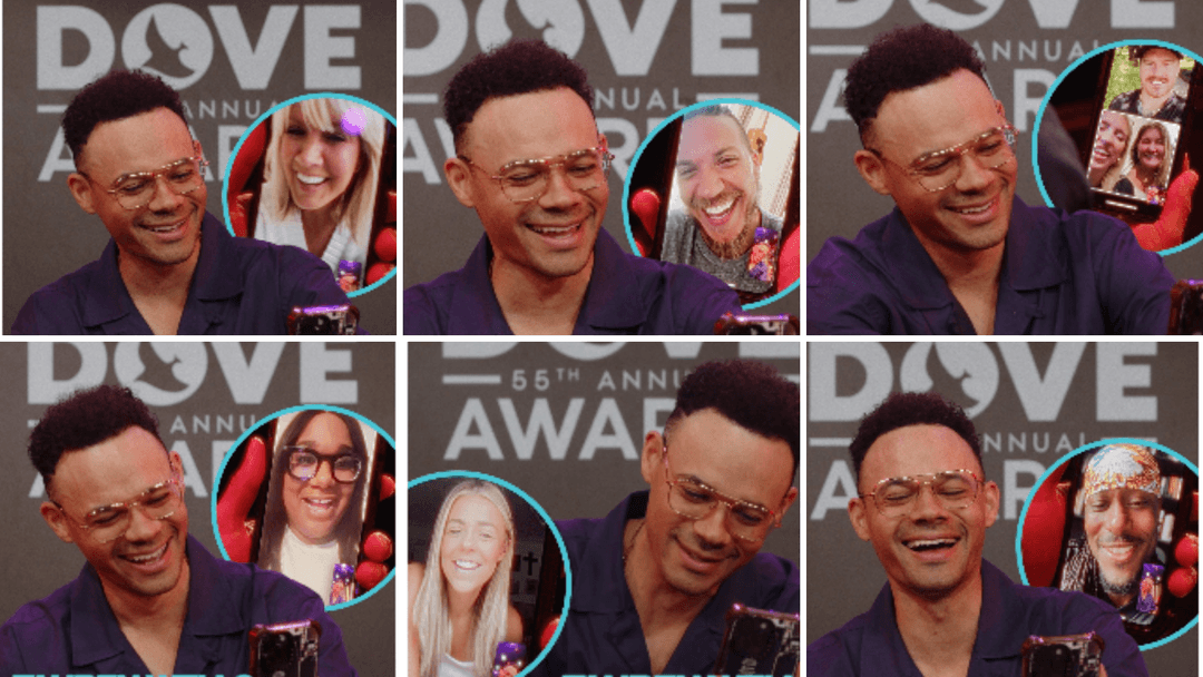 Tauren Wells Surprises Brandon Lake, Naomi Raine, and More with Dove Award Nominations